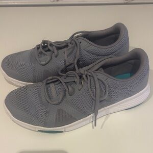 Reebok Gray and White Sneakers